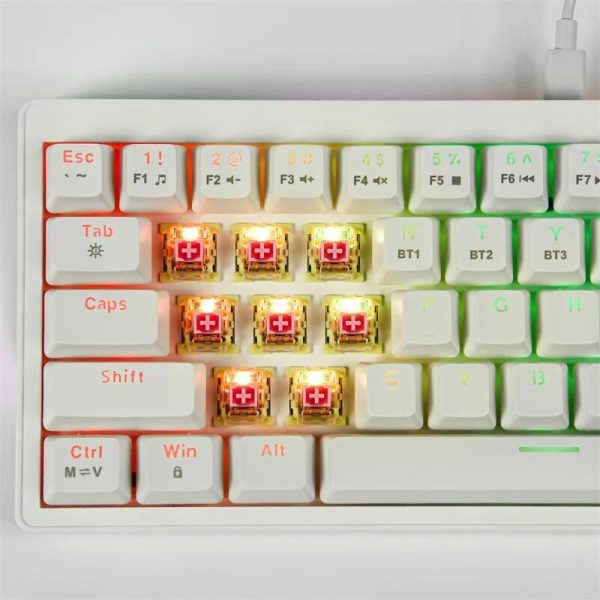 Compact 63-Key Hot-Swappable Mechanical Keyboard with Multicolor RGB Backlighting - Image 5