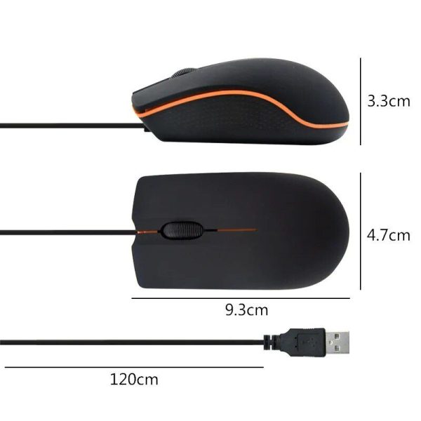 1200DPI Wired Mouse with Non-Slip Matte Texture for Business and Home Use - Image 4