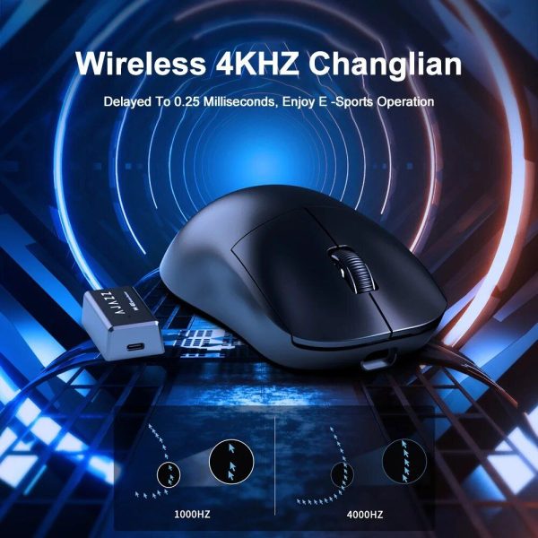 Wireless 2.4GHz 26000DPI Gaming Mouse with 6 Buttons & 4K USB Receiver - Image 5