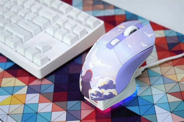 Purple Lightning 2.4G Wireless RGB Gaming Mouse with Charging Base - Image 2