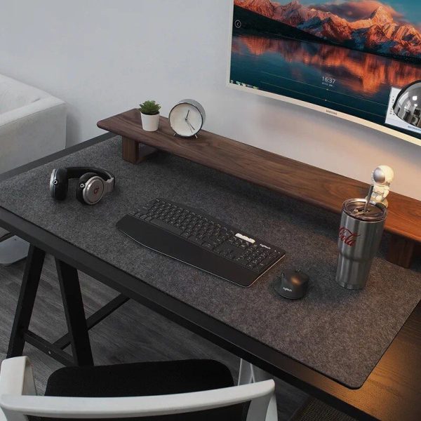 XXL Wool Felt Non-Slip Office Desk Mat & Mouse Pad - Image 3