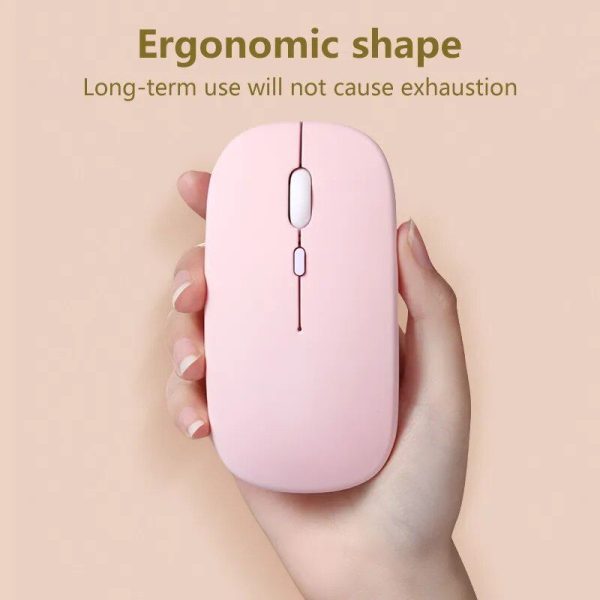 Wireless Bluetooth Mouse - Silent, Ergonomic & Portable - For All Devices - Image 2