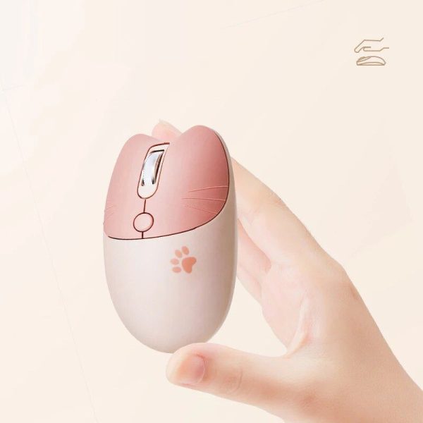 Pink Kawaii Silent Wireless Mouse - Cute Optical Gaming Mice for Laptops and PCs - Image 5