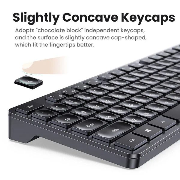 Wireless 2.4G Dual-Language Keyboard & Mouse Combo - High Precision, Ergonomic Design for Efficient Home Office Setup - Image 4