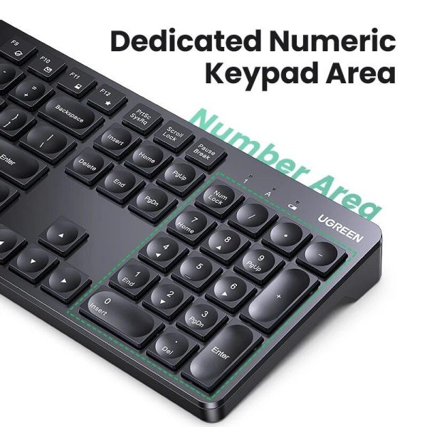 Wireless 2.4G Dual-Language Keyboard & Mouse Combo - High Precision, Ergonomic Design for Efficient Home Office Setup - Image 3