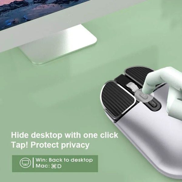 Wireless Dual-Mode Bluetooth 5.1 & 2.4G Optical Mouse - Rechargeable USB Interface for Multiple Devices - Image 6