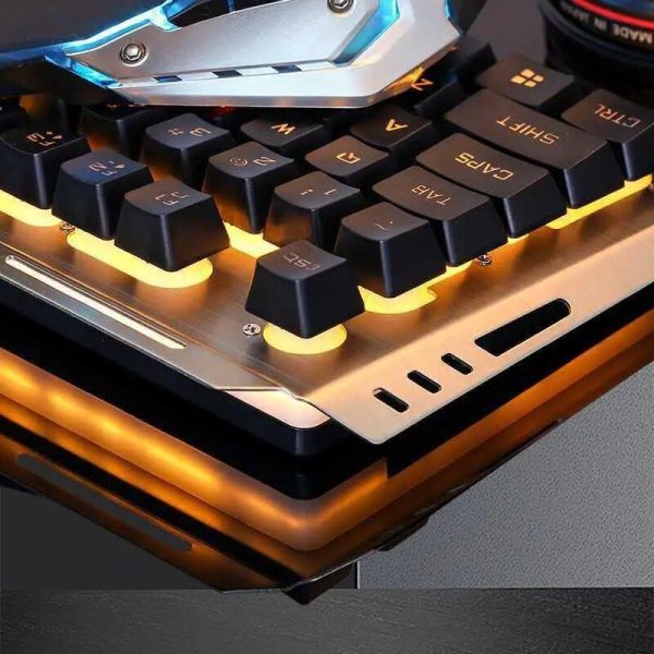 Glowing Mechanical Gaming Keyboard & Mouse Set - Precision Wired Combo - Image 4