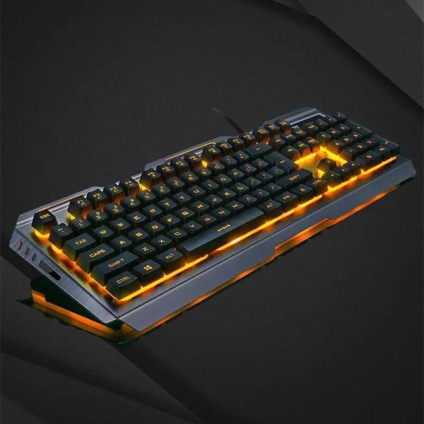 Glowing Mechanical Gaming Keyboard & Mouse Set - Precision Wired Combo - Image 3