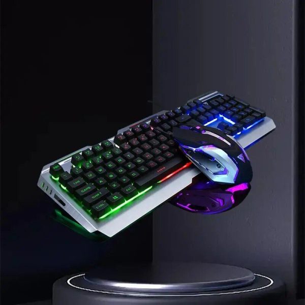 Glowing Mechanical Gaming Keyboard & Mouse Set - Precision Wired Combo - Image 5