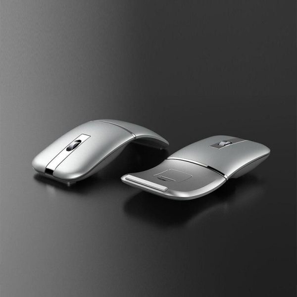 Ultra-Thin 1600 DPI Wireless Bluetooth Mouse - Rechargeable & Silent for Universal Compatibility