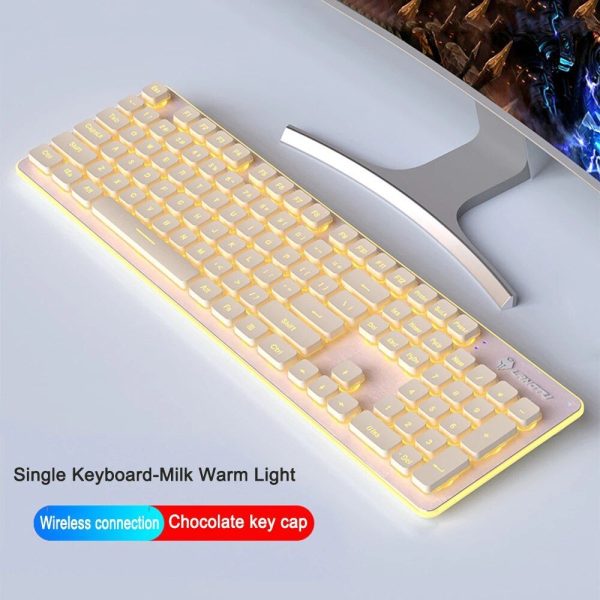 Luminous RGB Backlit Wired Gaming Keyboard with Mechanical Feel, Spill-Resistant Design, and 104 Anti-Ghosting Keys - Image 4