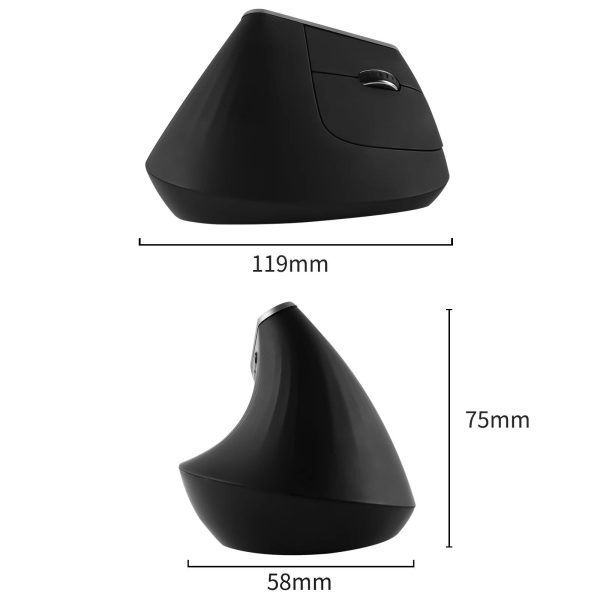 Ergonomic 1600DPI Wireless Vertical Mouse for Gaming and Comfort - Image 5