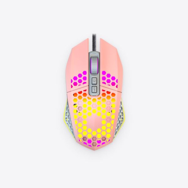 Pink Comb Textured Mouse