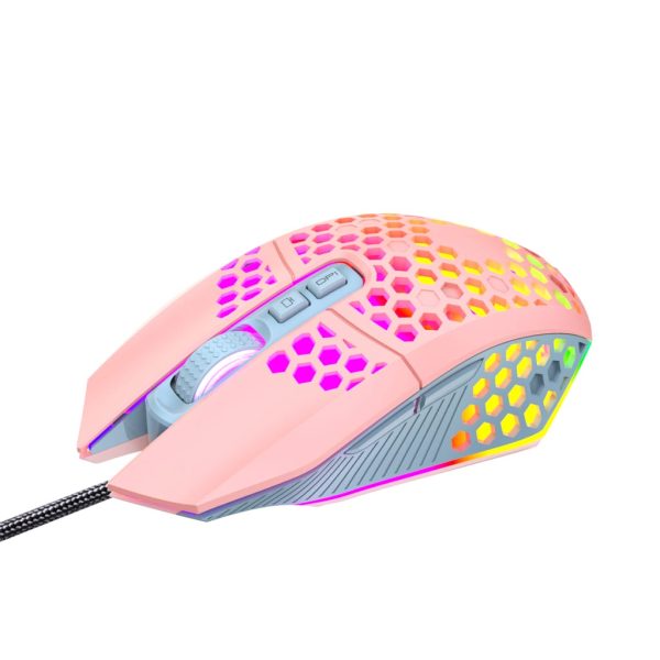 Pink Comb Textured Mouse - Image 3