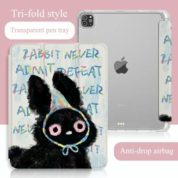 Graffiti Cat & Colorful Polka Dots iPad Case - Image 5