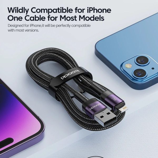 Fast Charging 2.4A Lightning USB Cable for iPhone Series - Image 4