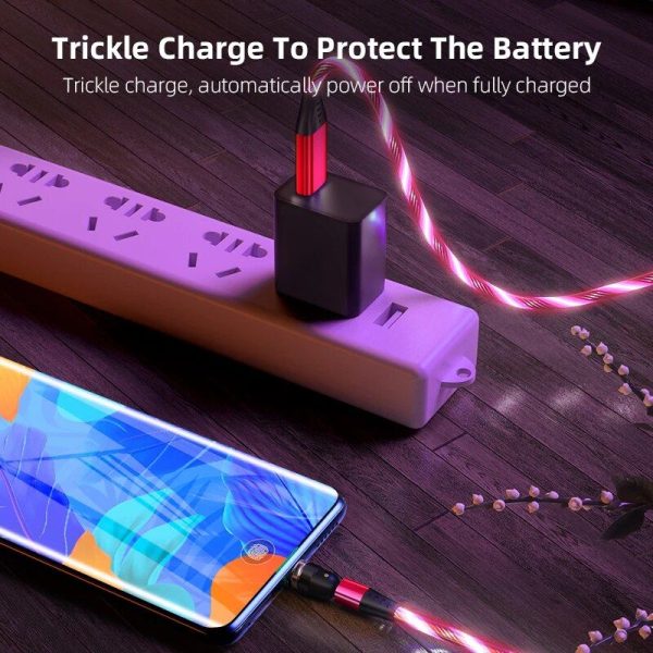 360°+180° Rotatable Luminous Magnetic Charging Cable - Image 4