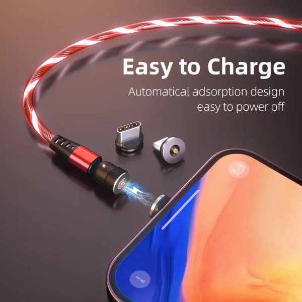 360°+180° Rotatable Luminous Magnetic Charging Cable - Image 5