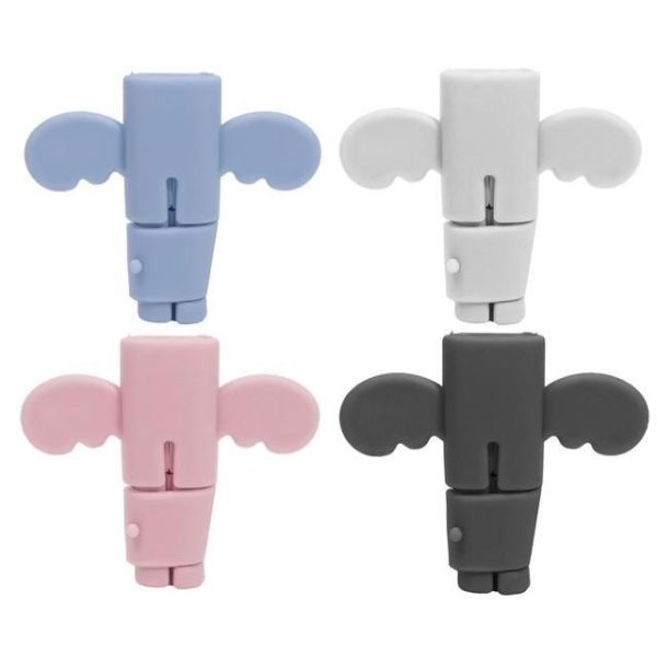 Angel Wing Silicone Cable Protector for Type C & iPhone Chargers