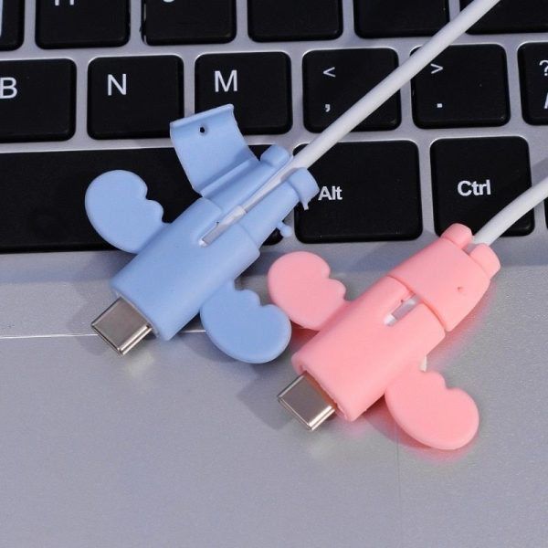 Angel Wing Silicone Cable Protector for Type C & iPhone Chargers - Image 3