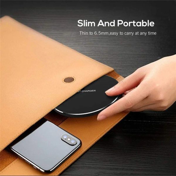 60W Fast Wireless Charging Pad for iPhone & Samsung – Sleek Design with LED Indicator - Image 6