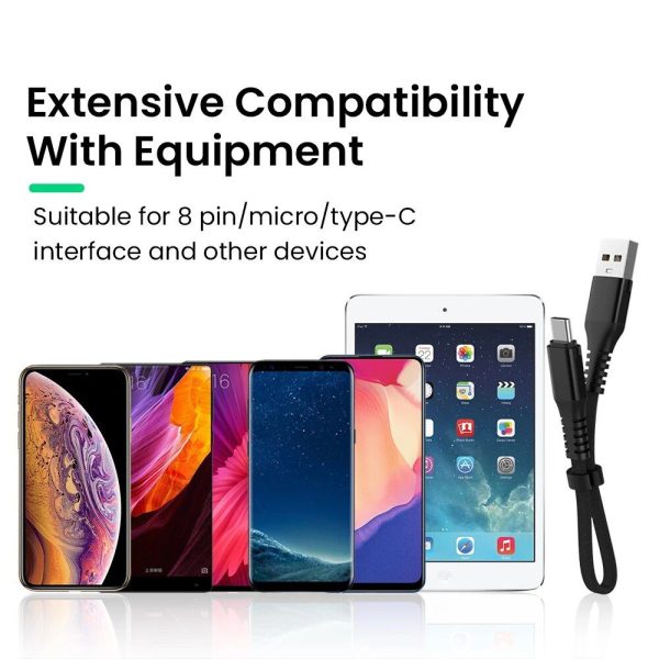 Compact 3A Fast-Charging USB Cable - Universal Compatibility for iPhone & Android Devices - Image 7