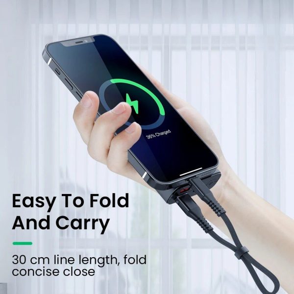 Compact 3A Fast-Charging USB Cable - Universal Compatibility for iPhone & Android Devices - Image 3