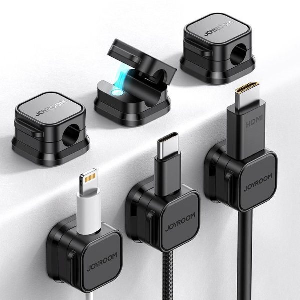 Adjustable Magnetic Cable Clips - Sleek Cord Organizer Set for Desk & Office - Image 2